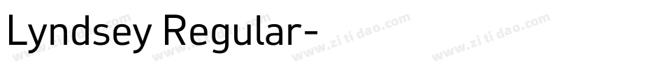 Lyndsey Regular字体转换